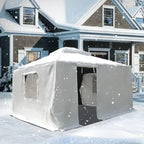 Winter Gazebo Cover with Waterproof Sidewalls and Mesh Windows
