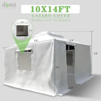 Winter Gazebo Cover with Waterproof Sidewalls and Mesh Windows