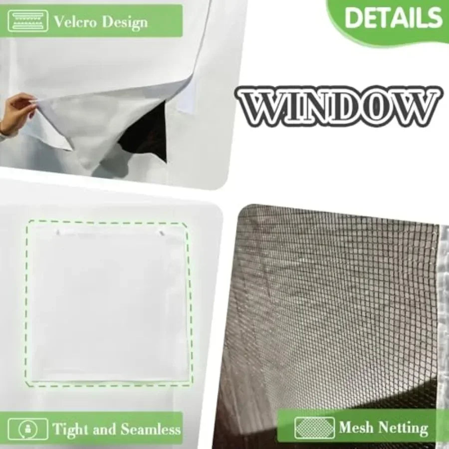 Winter Gazebo Cover with Waterproof Sidewalls and Mesh Windows