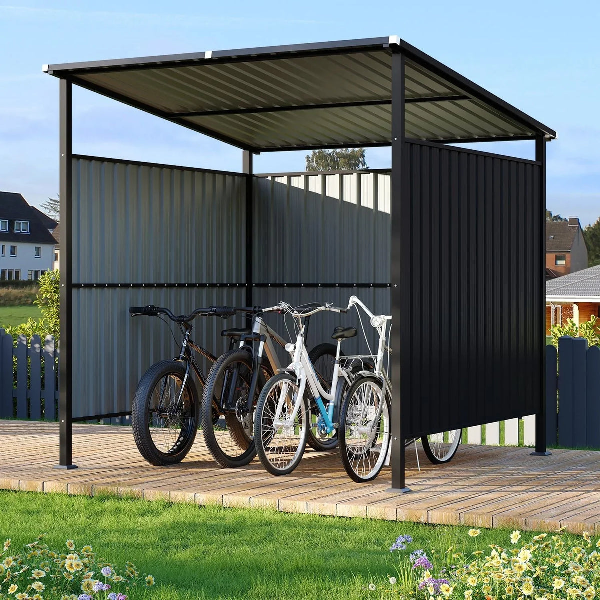 6 × 6 FT Outdoor Metal Grill Gazebo for BBQ, Patio, Backyard and Deck
