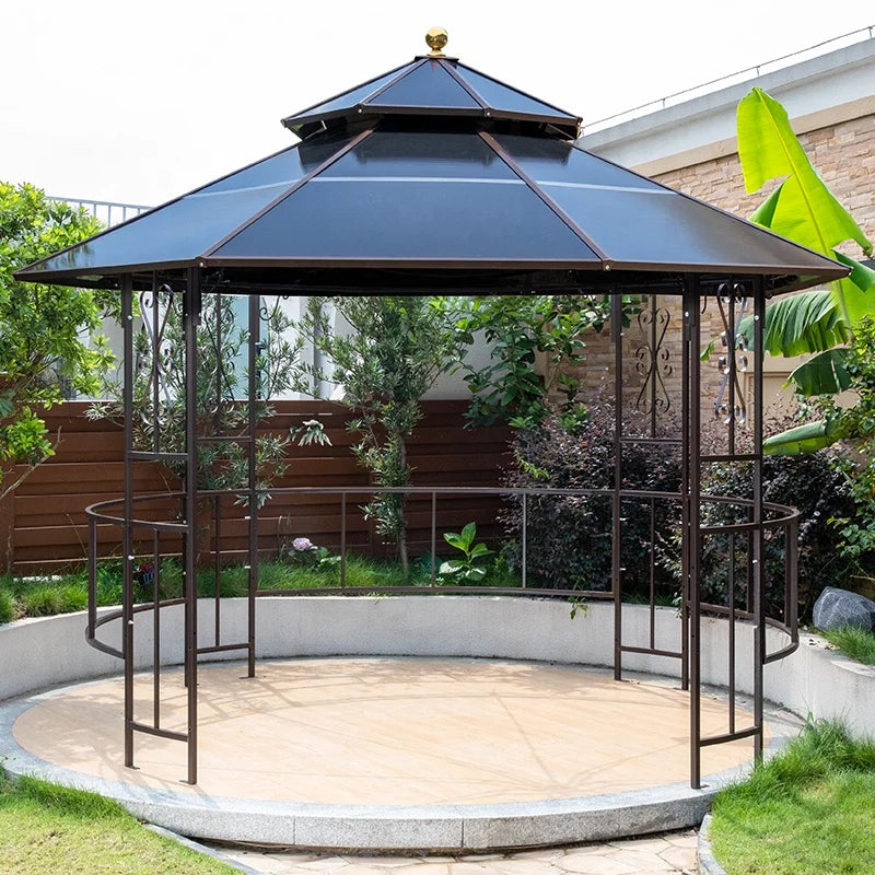 Outdoor Steel Pavilion Gazebo for Garden and Backyard